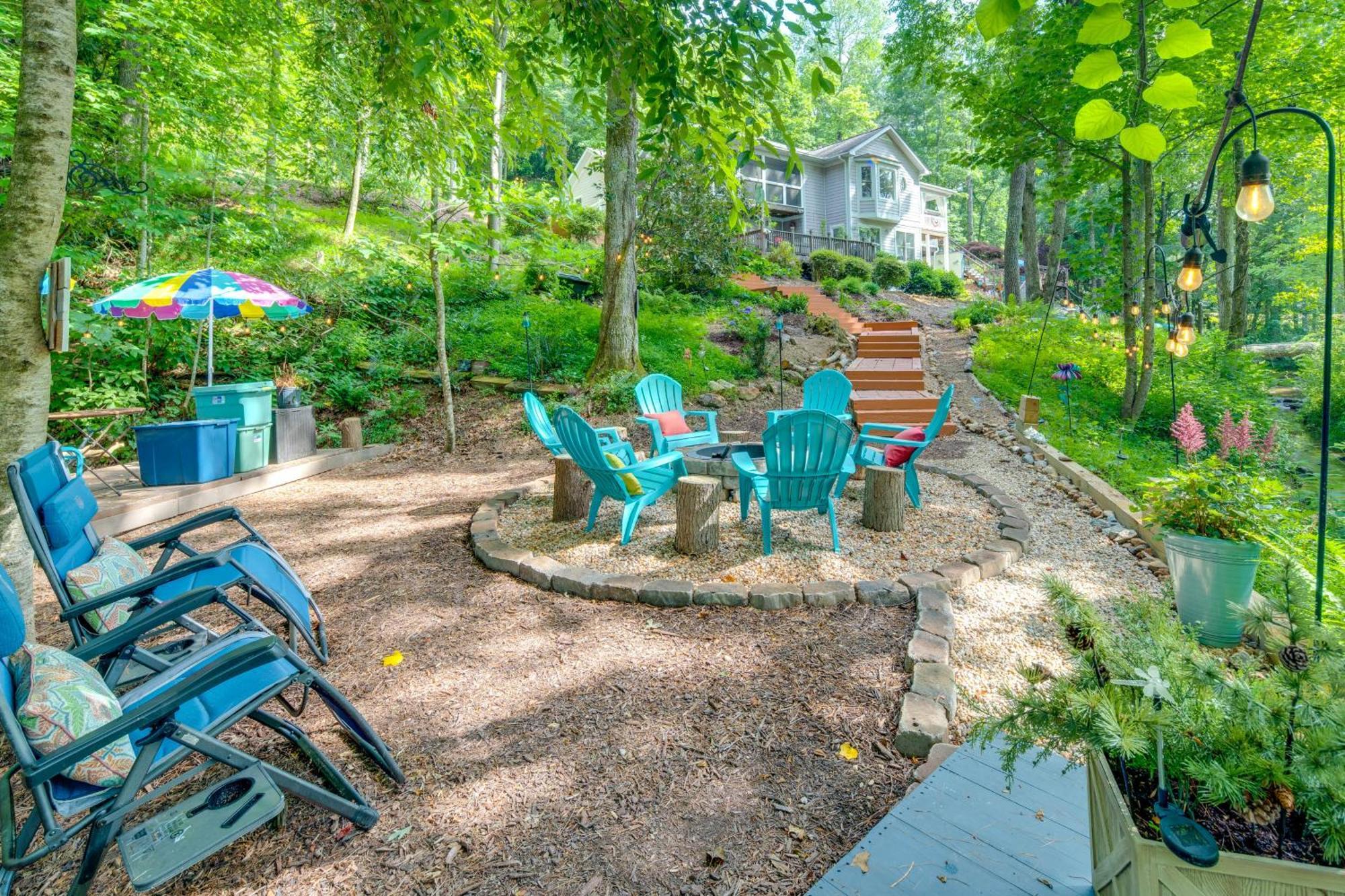 Creekside Hendersonville Haven Hot Tub And Fire Pit Экстерьер фото